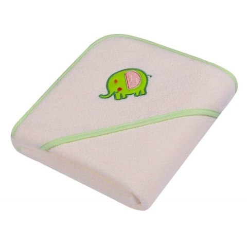 Okrycie kąpielowe ręcznik z kapturem frotte druk 80x80 DUET BABY