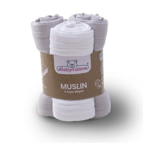 Pielucha muslin 3 pak 70x80 MATEX RONI 150 g/m2
