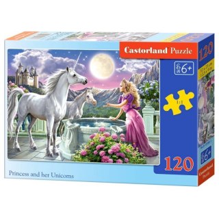 Puzzle 120el. princess unicorn CASTOR