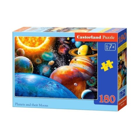 Puzzle układanka edukacyjna planety księżyce 180 el CASTOR