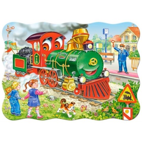 Puzzle 30 el. green locomotive CASTOR