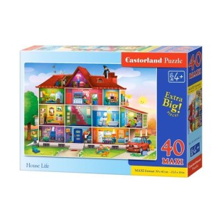 Puzzle 40 el.maxi house life CASTOR