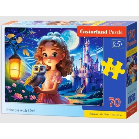 Puzzle 70 princess with owl CASTOR