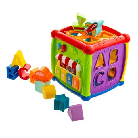 Kostka edukacyjna sorter dźwiękowa 15.5 cm Eurobaby Zabawki