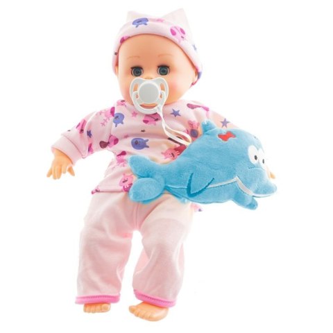 Lalka bobas dzidziuś niemowlak mówi mama 32 cm akcesoria Eurobaby