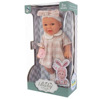 Lalka dzidziuś bobas niemowlak 29 cm ze smoczkiem EUROBABY ZABAWKI