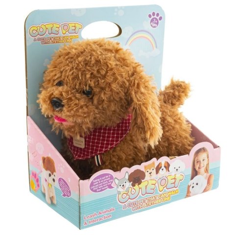 Piesek interaktywny chodzący na smyczy Cute Pet EUROBABY ZABAWKI