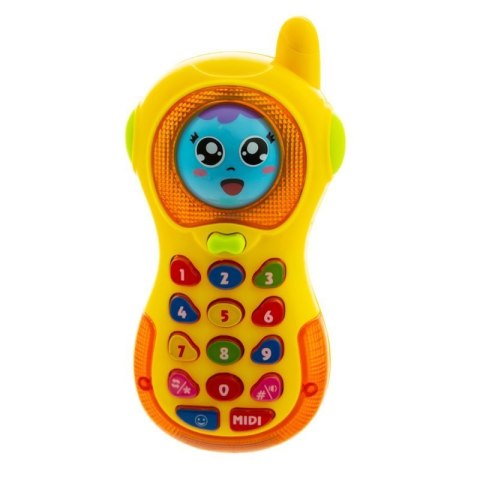 Telefon zabawka interaktywna grzechotka melodia dźwięk 14 cm Eurobaby