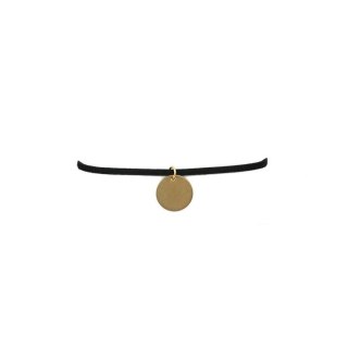 NASZYJNIK CHOKER RZEMYK - CZERŃ N530CZ