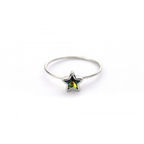 PIERŚCIONEK SWAROVSKI STAL BIAŁYM ZŁOTEM PST461 US9 EU20