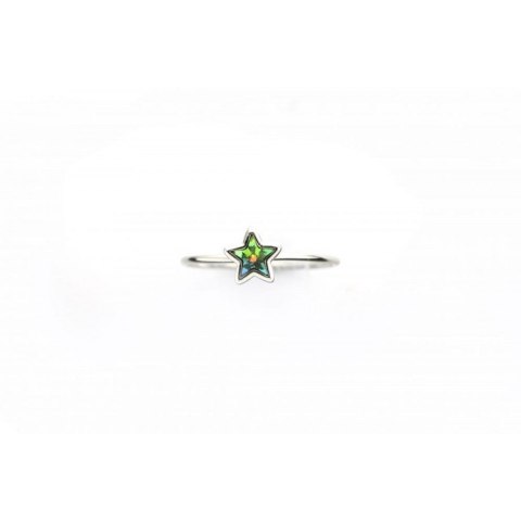 PIERŚCIONEK SWAROVSKI STAL BIAŁYM ZŁOTEM PST461 US9 EU20