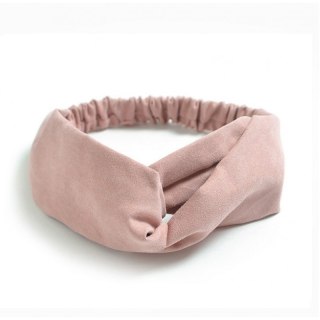 Opaska materiałowa turbanka do włosów na gumce 5 cm