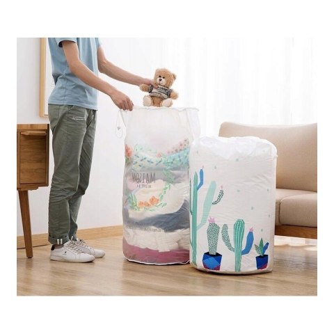 Kosz na zabawki worek organizer na pranie 40x83 cm