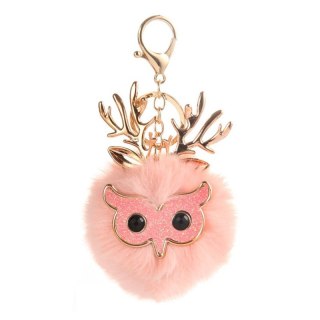 Brelok do kluczy zawieszka ozdoba do torebki Bambi pompon