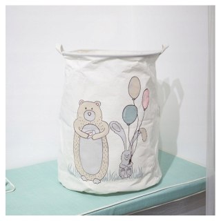 Kosz na zabawki worek organizer na pranie miś 35x45 cm