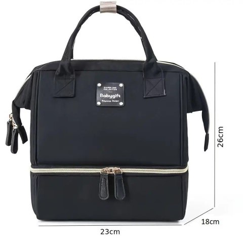 Torba organizer do wozka torebka na akcesoria czarna 26x23x18cm
