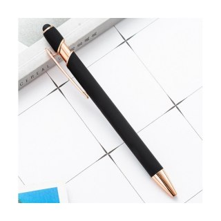 Długopis metalowy touch pen rysik do ekranu czarny