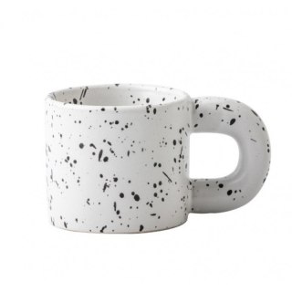 Kubek ceramiczny do kawy herbaty nakrapiany matowy 300 ml
