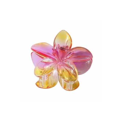 Spinka do włosów klamra łapka kwiat ombre XL 7,5x8cm