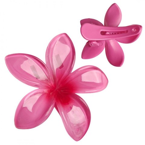 Spinka do włosów klamra klips kwiat różowy ombre 6 cm