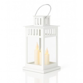 Lampion dekoracyjny LED latarnia z imitacją świecy 8x15 cm