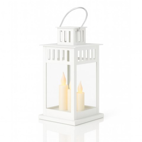Lampion dekoracyjny LED latarnia z imitacją świecy 8x15 cm