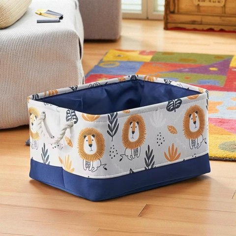 Pojemnik na zabawki kosz organizer lwy 30x40x22 cm