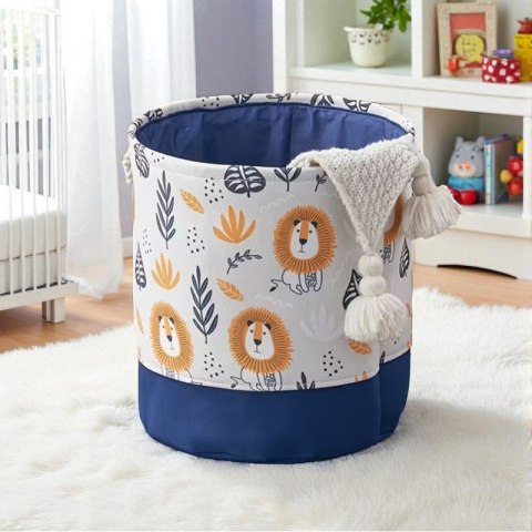 Pojemnik na zabawki kosz worek organizer lwy 40x35cm