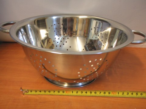 Durszlak metalowy głęboki 28cm 480628