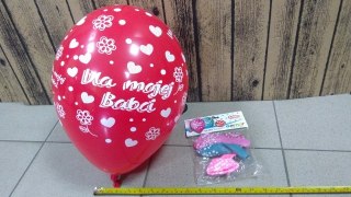 Balon 5szt BABCIA 33cm gs120