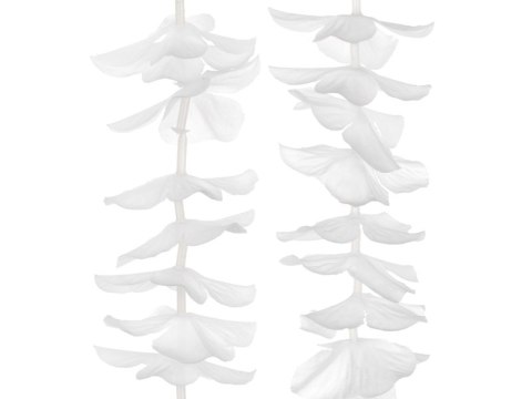 Girlanda na tło - kwiaty, biały 180cm | GNT2-008