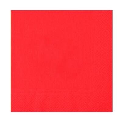 Serwetki papierowe 33 x 33 cm czerwone 20szt. SJ-0005