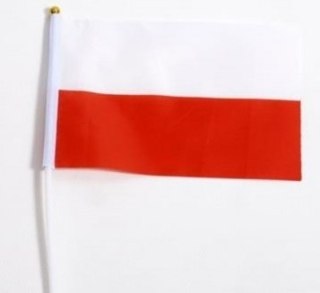 Flaga Chorągiewki 10szt. BIAŁO-CZERWONA