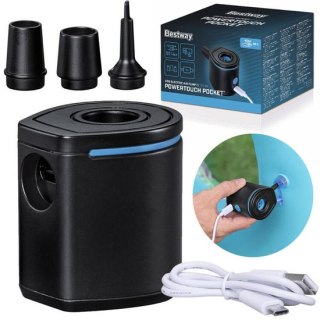 Elektryczna pompka powietrza USB + końcówki 62289 Bestway