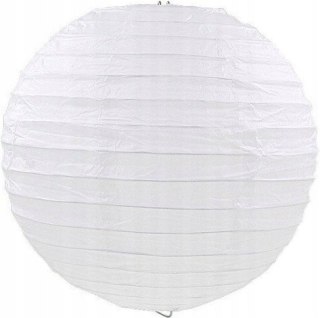 Abażur papierowy lampion biały klosz ślubny impreza dekoracja kula 35 cm PID0490
