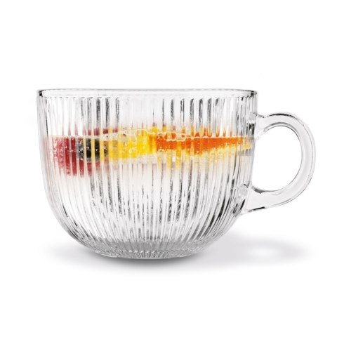 Kubek szklany Jumbo Paski 450 ml