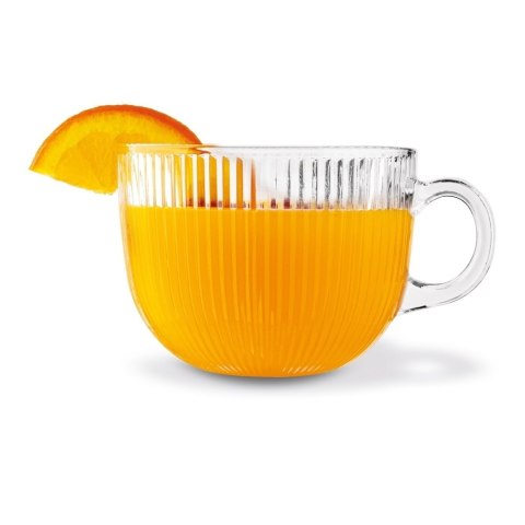 Kubek szklany Jumbo Paski 450 ml