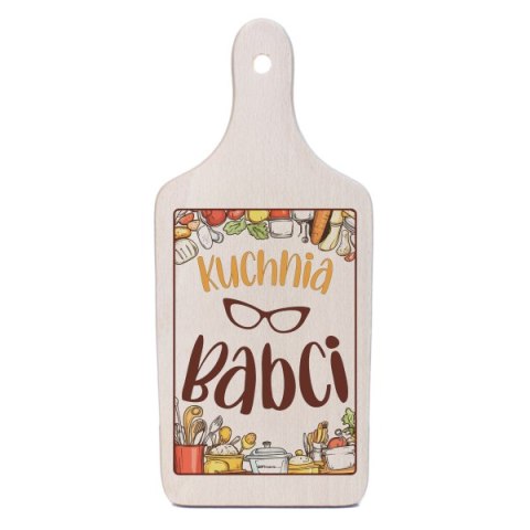 Deska dekoracyjna z nadrukiem "KUCHNIA BABCI"