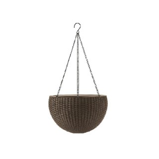 Doniczka wisząca brązowa mała 21 cm ROS11BR