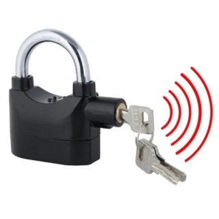 Kłódka z alarmem 110 dB alarm zamek motor XJ1410