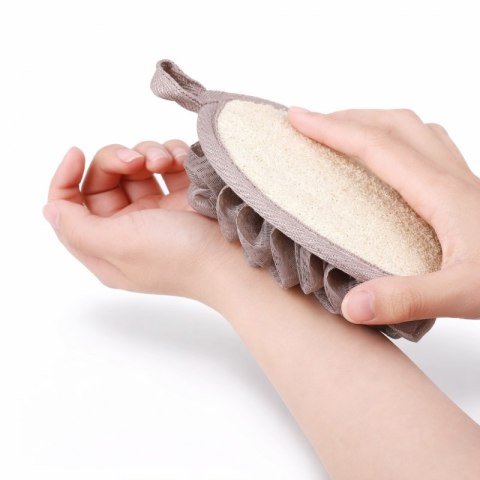 Dwustronna Gąbka do mycia ciała na mokro cm delikatny peeling GB20