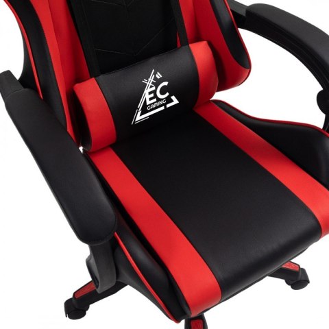 Fotel gamingowy krzesło obrotowe biurowe masażer podnóżek EC GAMING