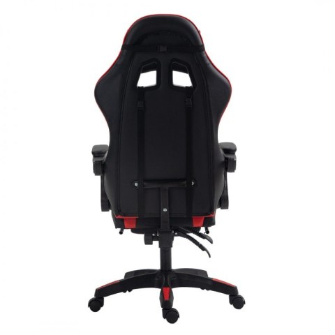 Fotel gamingowy krzesło obrotowe biurowe masażer podnóżek EC GAMING