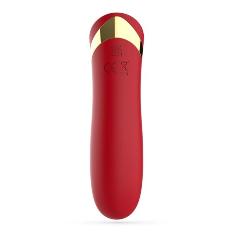 Crushious Blinders Mini Wibrujący Bullet USB Czerwony 10 Trybow 10,2 cm