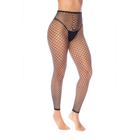 Leg Avenue Top/Boty Siateczkowe 2w1 Uniwersalne Czarny Model 2037