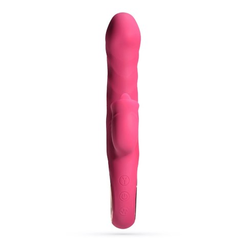 Mirenca Wiggle Rabbit Pink - wielofunkcyjny masażer silikonowy 22,5 cm