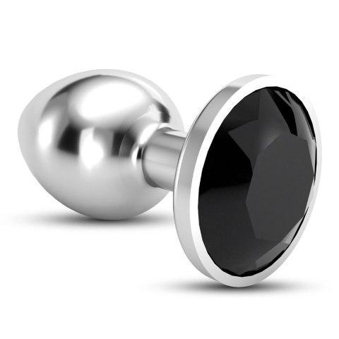Crushious Bijou Anal Plug Large Czarny z Kryształem 8cm 4,1cm