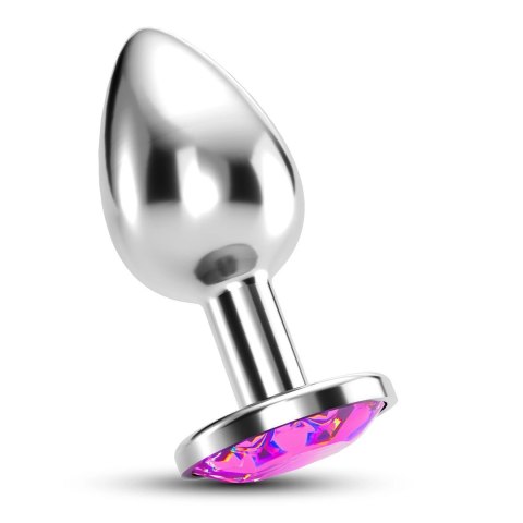 Crushious Bijou Metalowy Plug z Kryształem Rożowy M 7cm
