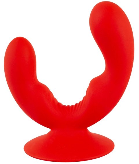 Sweet Smile Dual Vibrator silikonowy podwojny z przyssawką USB