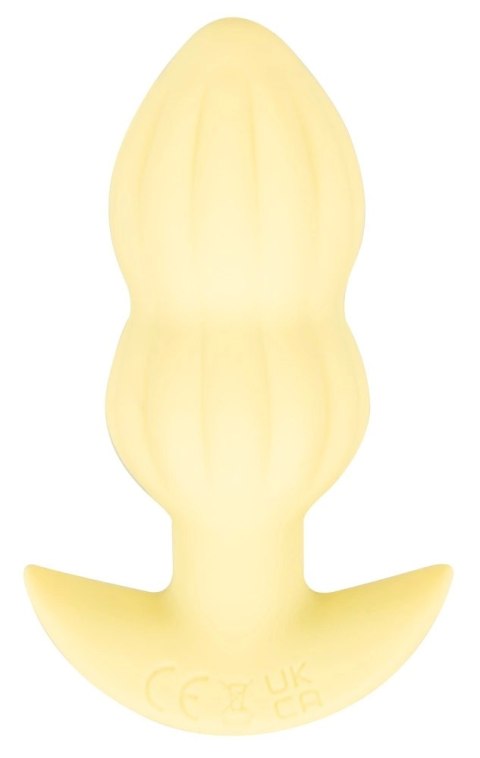 Cuties Wibrująca Zatyczka Anatomiczna Żołta 7 Trybow Silikon 8cm
